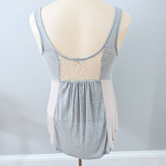Just Ginger Lace Panel Swing Tank Top - Picture 2 of 4